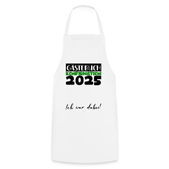 Confirmation 2025 Guest Book Decoration Girls Boys - Cooking Apron - white - Front - AI Model Male 185 dark (185cm)