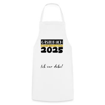 Confirmation 2025 Guest Book Decoration Girls Boys - Cooking Apron - white - Front - AI Model Male 185 dark (185cm)