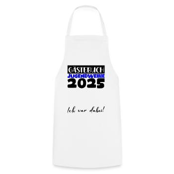 Jugendweihe 2025 Livre d’or Cadeau Filles Garçons - Tablier de cuisine - blanc - Devant - AI Model Male 185 dark (185cm)