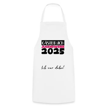 Jugendweihe 2025 Livre d’or Cadeau Filles Garçons - Tablier de cuisine - blanc - Devant - AI Model Male 185 dark (185cm)