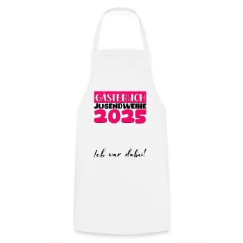 Jugendweihe 2025 Livre d’or Cadeau Filles Garçons - Tablier de cuisine - blanc - Devant - AI Model Male 185 dark (185cm)