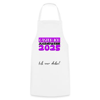 Jugendweihe 2025 Livre d’or Cadeau Filles Garçons - Tablier de cuisine - blanc - Devant - AI Model Male 185 dark (185cm)