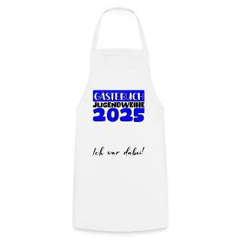 Jugendweihe 2025 Guestbook Gift Girls Boys - Cooking Apron - white - Front - AI Model Male 185 dark (185cm)