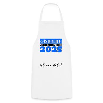 Jugendweihe 2025 Livre d’or Cadeau Filles Garçons - Tablier de cuisine - blanc - Devant - AI Model Male 185 dark (185cm)