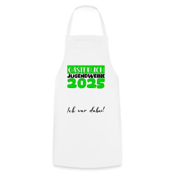 Jugendweihe 2025 Livre d’or Cadeau Filles Garçons - Tablier de cuisine - blanc - Devant - AI Model Male 185 dark (185cm)