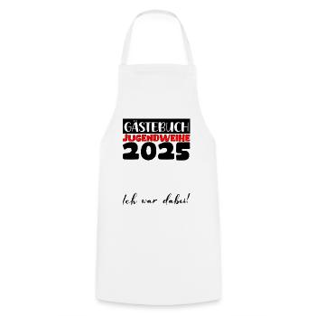 Jugendweihe 2025 Guestbook Gift Girls Boys - Cooking Apron - white - Front - AI Model Male 185 dark (185cm)