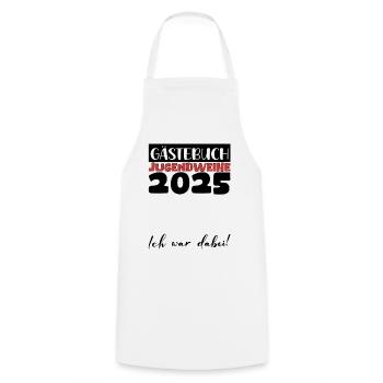 Jugendweihe 2025 Livre d’or Cadeau Filles Garçons - Tablier de cuisine - blanc - Devant - AI Model Male 185 dark (185cm)