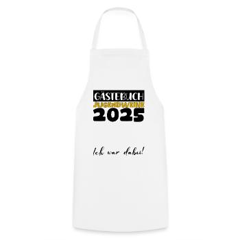Jugendweihe 2025 Guestbook Gift Girls Boys - Cooking Apron - white - Front - AI Model Male 185 dark (185cm)