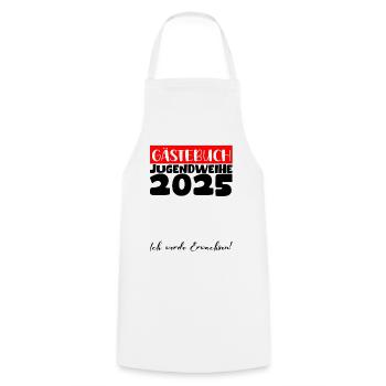 Jugendweihe 2025 Livre d’or Cadeau Filles Garçons - Tablier de cuisine - blanc - Devant - AI Model Male 185 dark (185cm)