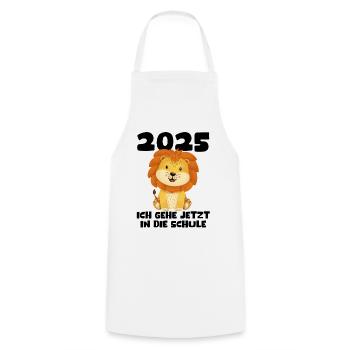 Schulkind 2025 Junge Mädchen Einschulung 2025 Deko - Kochschürze - Weiß - Vorne - AI Model Male 185 dark (185cm)
