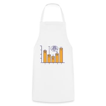 Désolé, nous pouvons juste faire confiance à vous Les Maths - Tablier de cuisine - blanc - Devant - AI Model Male 185 dark (185cm)