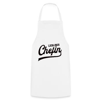 Lieblings Chefin Vorgesetzte Chef Frau Managerin - Kochschürze - Weiß - Vorne - AI Model Male 185 dark (185cm)