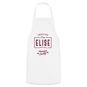 Elise Personalized Name Birthday Gift - Cooking Apron - white - Front - AI Model Male 185 dark (185cm)