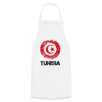 Lustiger Tunesischer Spruch über Tunesien Geschenk - Kochschürze - Weiß - Vorne - AI Model Male 185 dark (185cm)