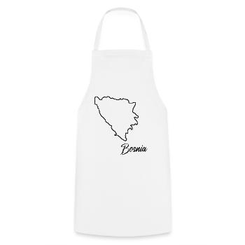 Bosnien Lustiger Bosna Spruch als Geschenk - Kochschürze - Weiß - Vorne - AI Model Male 185 dark (185cm)