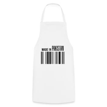 Funny Pakistani saying Pakistan gift - Cooking Apron - white - Front - AI Model Male 185 dark (185cm)