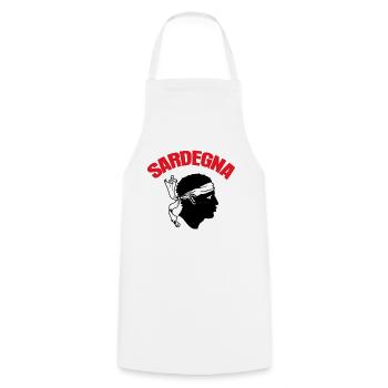 Sardinia Holidays Sardegna Sardinia - Cooking Apron - white - Front - AI Model Male 185 dark (185cm)