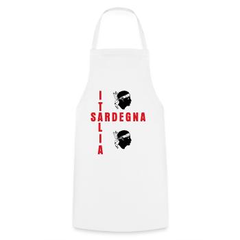 Sardinien Sardegna Flag Sardinia - Cooking Apron - white - Front - AI Model Male 185 dark (185cm)