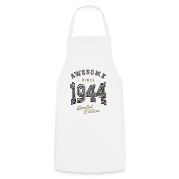 Awesome Since 1944 78th Birthday - Cooking Apron - white - Front - AI Model Male 185 dark (185cm)