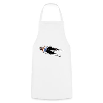 Luge - Luge - Luge - Course de luge - Tablier de cuisine - blanc - Devant - AI Model Male 185 dark (185cm)