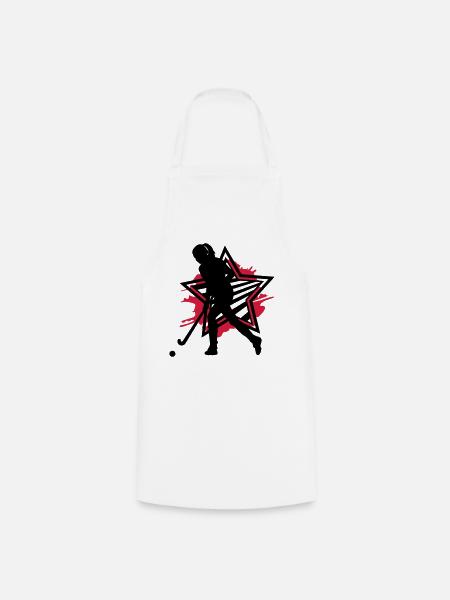 Hockey Girl - Cooking Apron - white