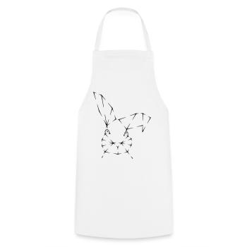Hare | Street Fashion | minimal | Urban style - Cooking Apron - white - Front - AI Model Male 185 dark (185cm)