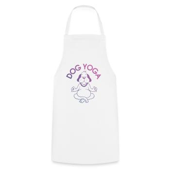 Yoga - Chemise Chien Yoga Fitness Sport Gift - Tablier de cuisine - blanc - Devant - AI Model Male 185 dark (185cm)
