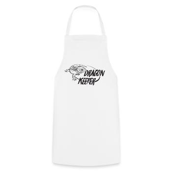 Crocodile aux yeux rouges Scinque Dragon Gardien - Tablier de cuisine - blanc - Devant - AI Model Male 185 dark (185cm)
