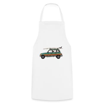 Surf 4L - Tablier de cuisine - blanc - Devant - AI Model Male 185 dark (185cm)
