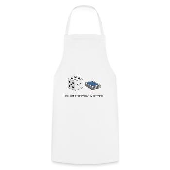 Patience is the first rule - Cooking Apron - white - Front - AI Model Male 185 dark (185cm)