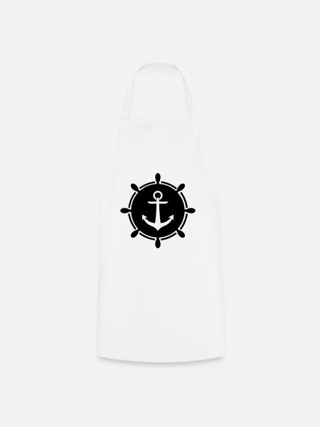 Volant d'ancrage - Tablier de cuisine - blanc