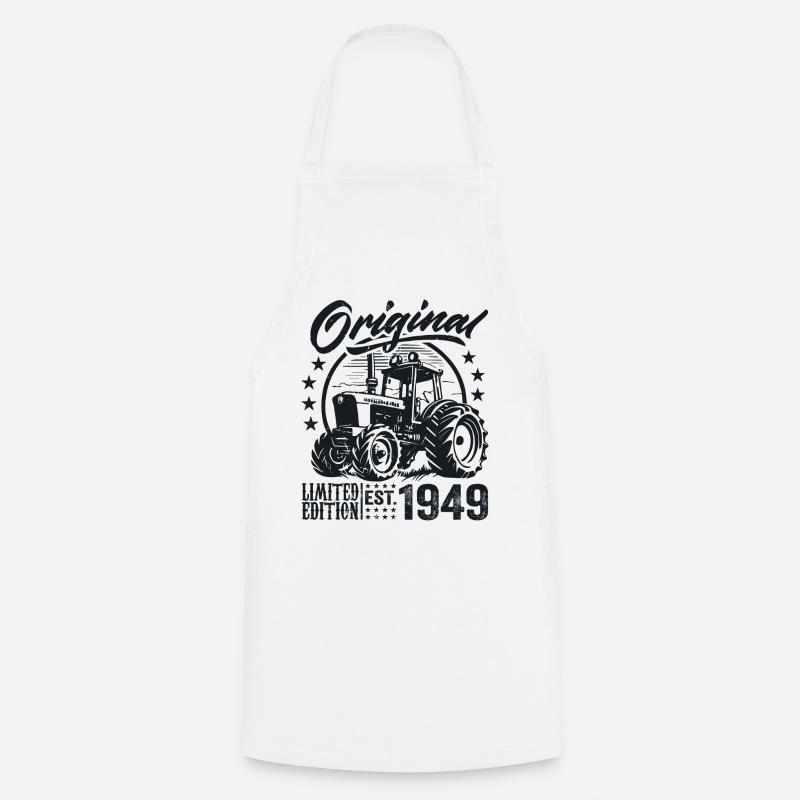 Original 1949 Geburtstag 1949 Farmer Traktor - Kochschürze - Weiß