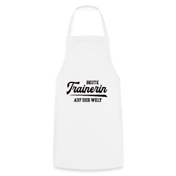 Trainerin Beste Training Sport Lehrerin Trainieren - Kochschürze - Weiß - Vorne - AI Model Male 185 dark (185cm)