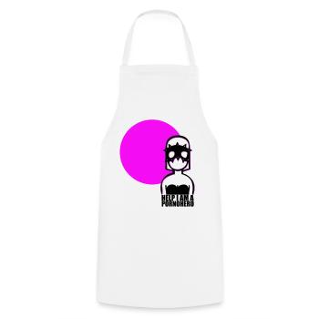 Hero-One - Cooking Apron - white - Front - AI Model Male 185 dark (185cm)