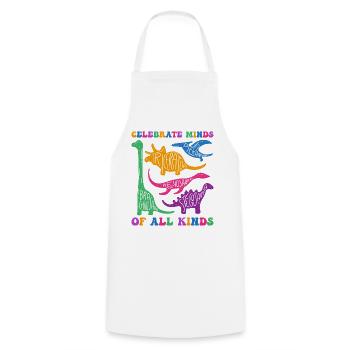 Celebrate Minds Of All Kinds - Autism Awareness - Tablier de cuisine - blanc - Devant - AI Model Male 185 dark (185cm)