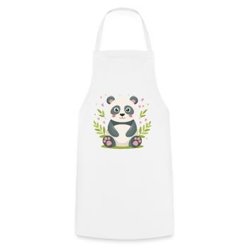 BamBam – Le petit expert en bambou ! - Tablier de cuisine - blanc - Devant - AI Model Male 185 dark (185cm)