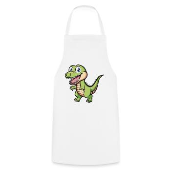 Big eyes, big fun – Dymax is here! - Cooking Apron - white - Front - AI Model Male 185 dark (185cm)