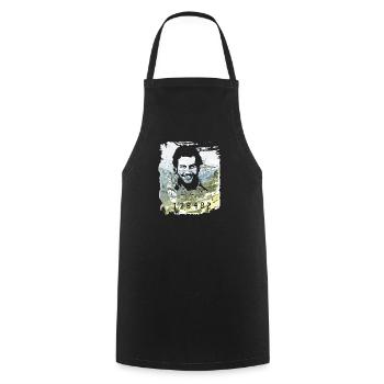 Pablo Escobar distressed - Cooking Apron - black - Front - AI Model Male 185 dark (185cm)