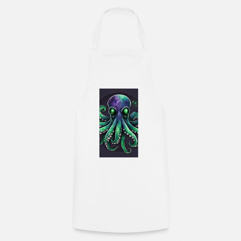 Octopus galaxy - Cooking Apron - white
