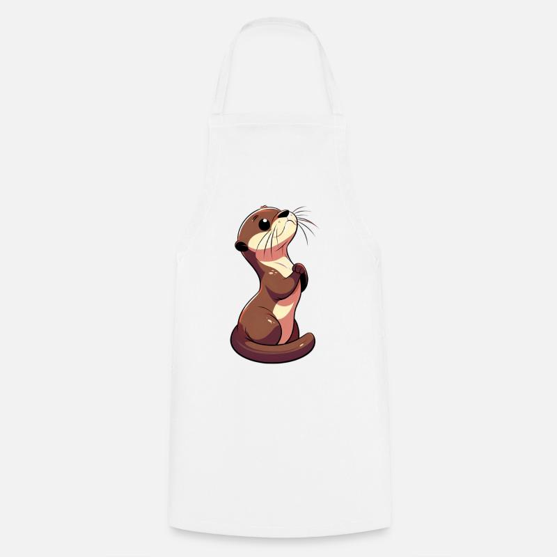 Otter - Kochschürze - Weiß