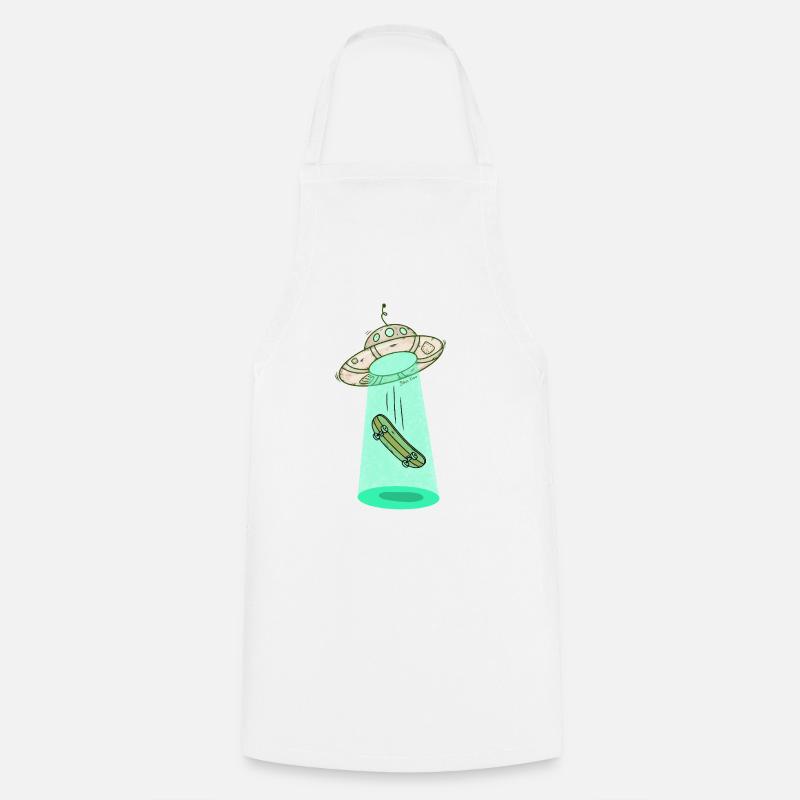 Faisceau de skateboard Ufo - Tablier de cuisine - blanc