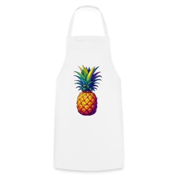 Pineapple - Cooking Apron - white - Front - AI Model Male 185 dark (185cm)