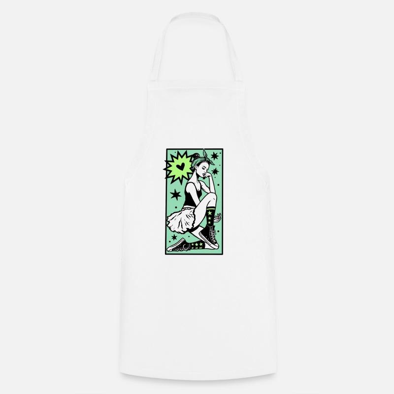 Danseuse #1 - Tablier de cuisine - blanc