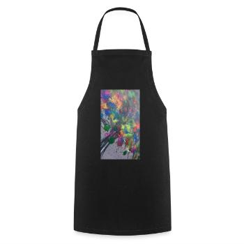 goutte - Tablier de cuisine - noir - Devant - AI Model Male 185 dark (185cm)