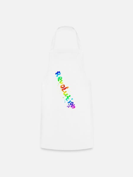 REVOLUTION (Rainbow) - Cooking Apron - white
