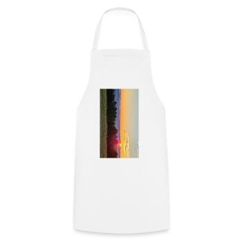 Sonnenuntergang Golden Hour Field - Kochschürze - Weiß - Vorne - AI Model Male 185 dark (185cm)