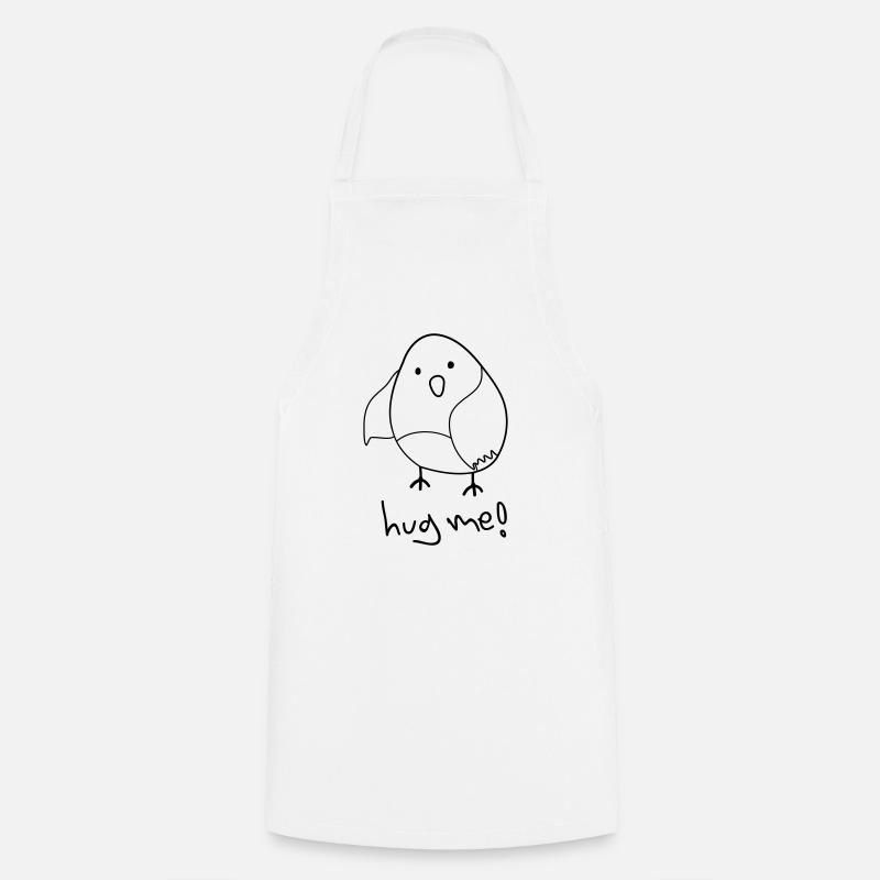 hug me! (Oiseau mignon) - Tablier de cuisine - blanc