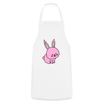 hare - Cooking Apron - white - Front - AI Model Male 185 dark (185cm)