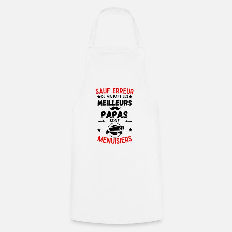 PAPA MENUISIER - Tablier de cuisine - blanc
