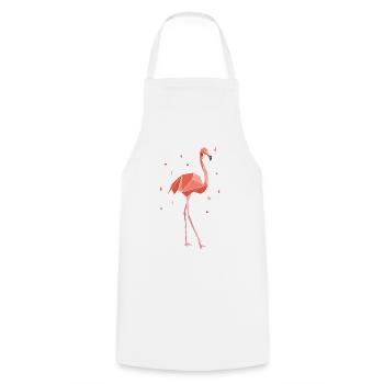 Flamingo geometric - Cooking Apron - white - Front - AI Model Male 185 dark (185cm)
